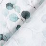 Double Gauze/Muslin watercolour eucalyptus vines Digital Print – white,  thumbnail number 4