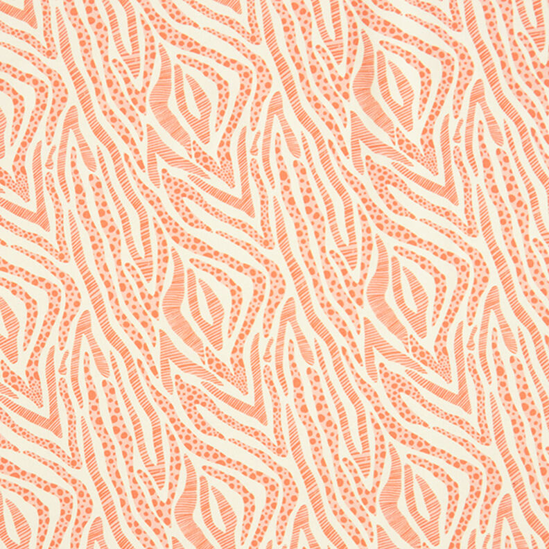 GOTS French Terry Zebra | Tula – light beige/orange,  image number 1