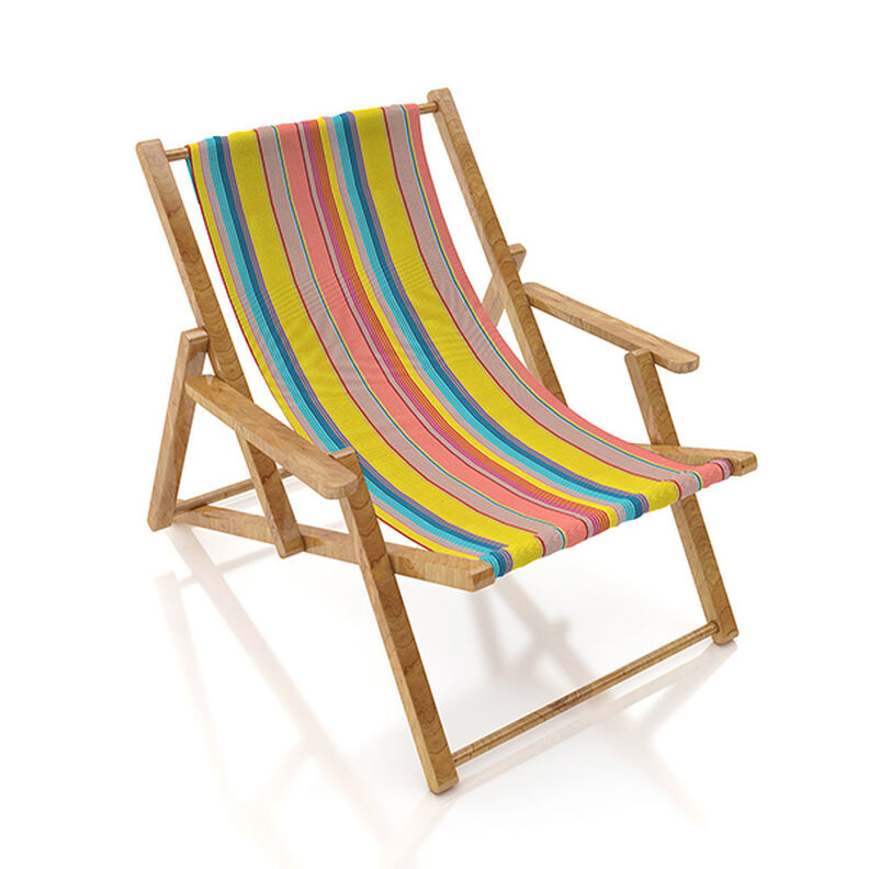 Outdoor Fabric Canvas Stripes – salmon/mustard,  image number 9