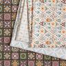 Cotton Poplin floral circles – white/green,  thumbnail number 5