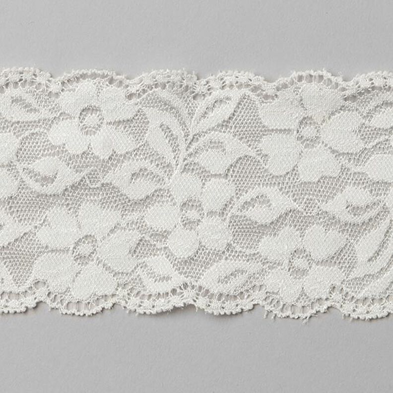 Stretch Lingerie Lace [60mm] - off-white,  image number 1