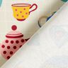 Decor Fabric Half Panama teapots – light beige/blue,  thumbnail number 4