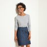 Garment Jacquard Brocade Flowers – navy blue,  thumbnail number 6