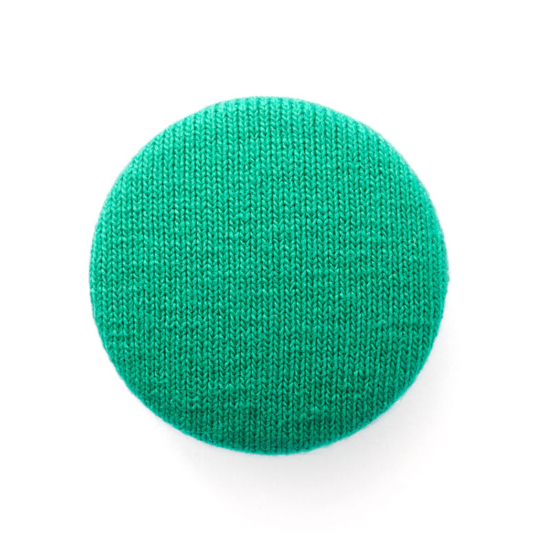 Covered button, Viscose Jersey Medium – grass green,  image number 1