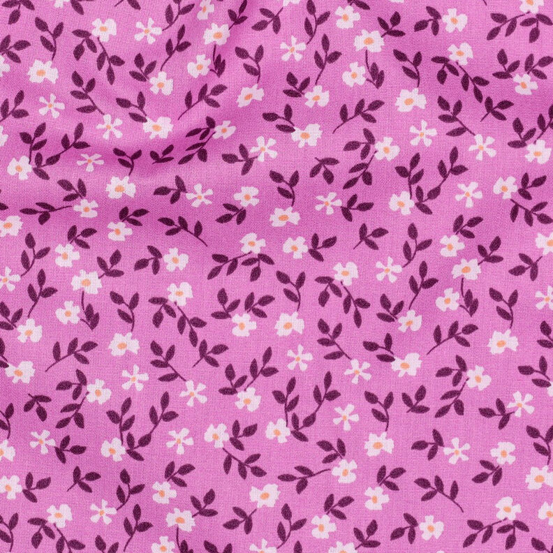 GOTS Cotton Poplin Ditsy Flowers | Poppy Fabrics – pink/white,  image number 2