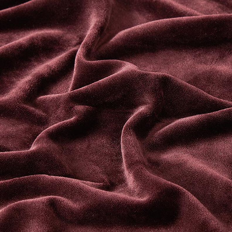 Stretch Velvet Nicky Velours – aubergine,  image number 2