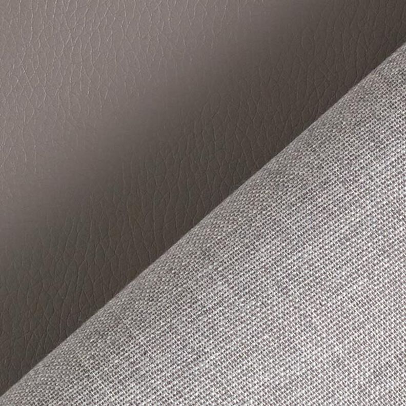 Upholstery Fabric imitation leather natural look – grey,  image number 3