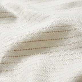 Decor Fabric Panama discreet stripes &ndash; light beige/light beige, 