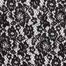 Lace with double-sided floral scalloped edge – black,  thumbnail number 1