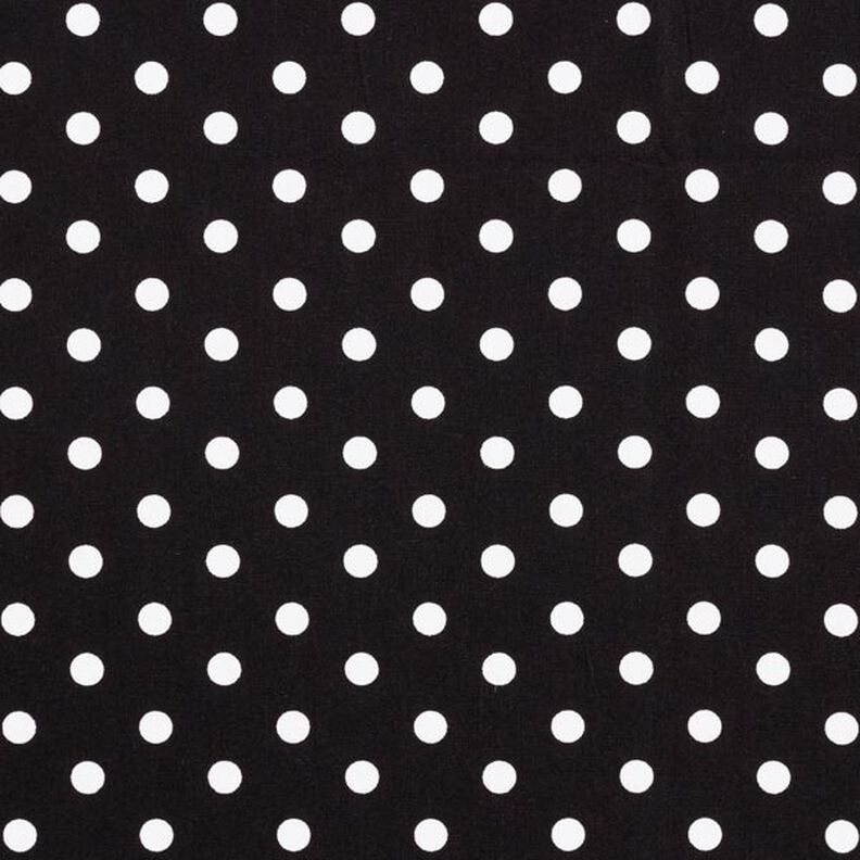 Cotton Poplin Large Dots – black/white,  image number 1