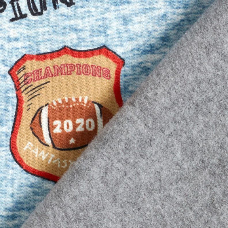 Alpine Fleece Collage jacket – light blue/grey,  image number 4