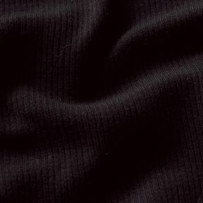 Ribbed Jersey fine 2-1-1-1 ribs – black, 