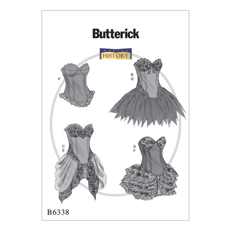 Corsets / Skirts, Butterick 6338 | 14 - 22,  image number 1