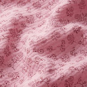 Double Gauze/Muslin Small Floral Vines – pink, 