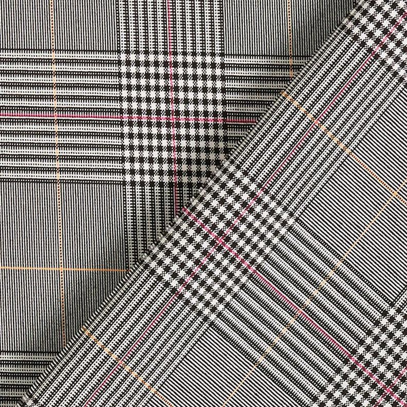 Glen Plaid Stretch Viscose – grey/pink, image number 4