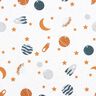 Decor Fabric Sateen space – white/mustard,  thumbnail number 1