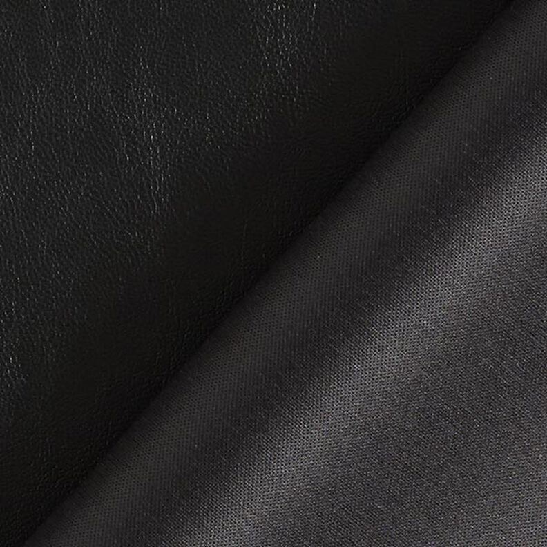 Smooth Stretch Faux Leather – black,  image number 3