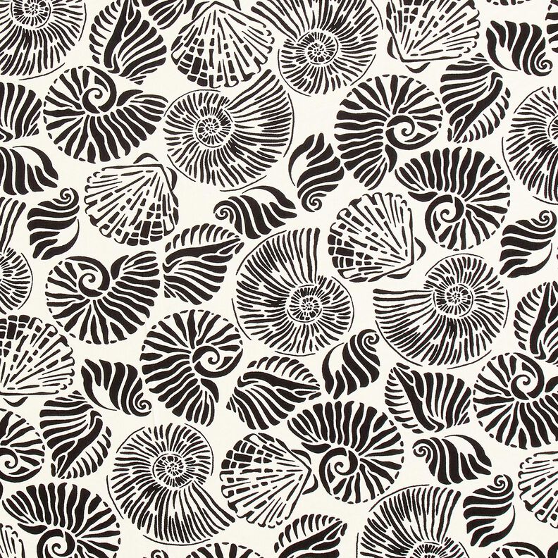 <h2>Viscose Air Flow Fabric Shells, Off-white/Black &ndash; Woven and Digitally Printed</h2>,  image number 1