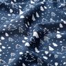 Cotton Poplin small Christmas trees – navy blue/white,  thumbnail number 2