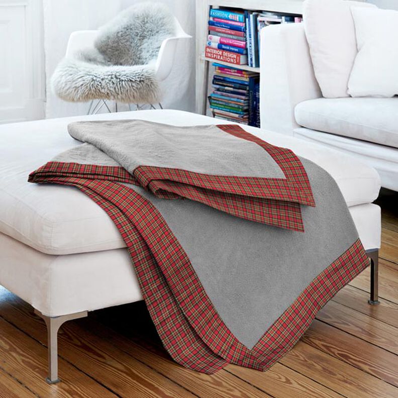 Cotton Flannel Tartan Check Glenside – chili,  image number 4