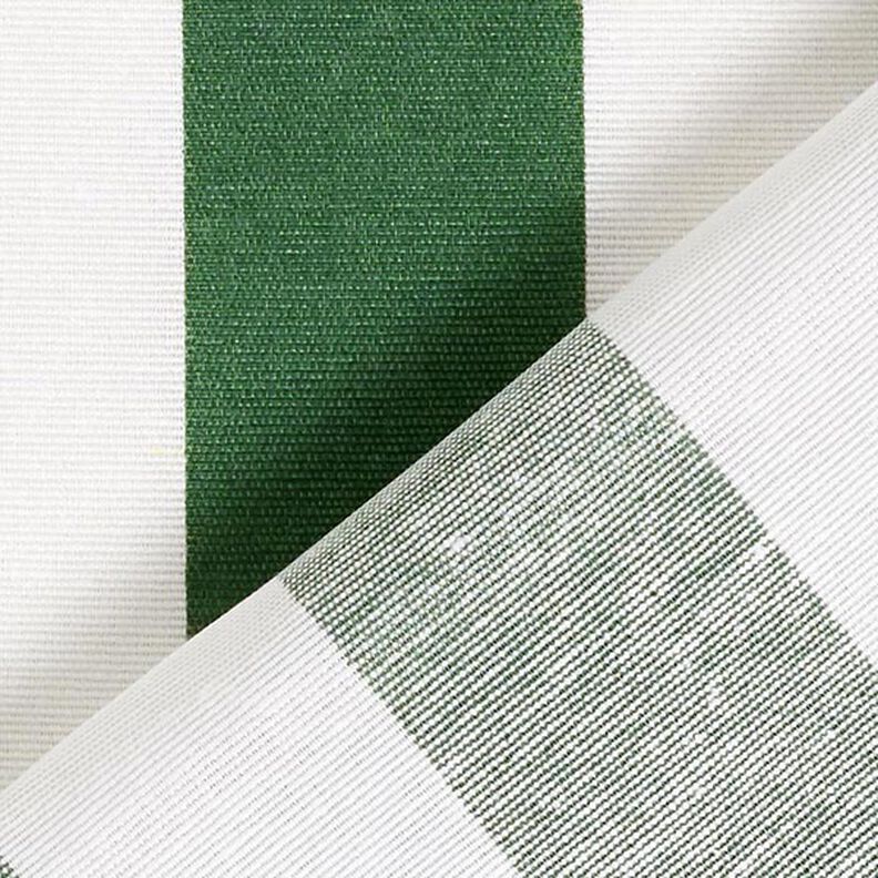 Decor Fabric Canvas Stripes – green/white,  image number 4