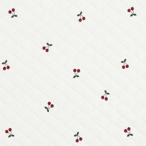 Doubleface Cherries – ivory, 