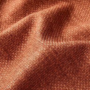 Upholstery Fabric Honeycomb texture – terracotta | Remnant 50cm, 