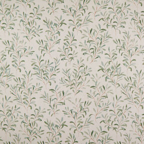 Decor Fabric Half Panama Mistletoe – natural/green, 