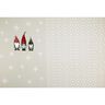 French Terry Panel Three Christmas Elves – beige,  thumbnail number 4