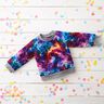 French Terry Galaxy Digital Print – blue lilac/fire red,  thumbnail number 5