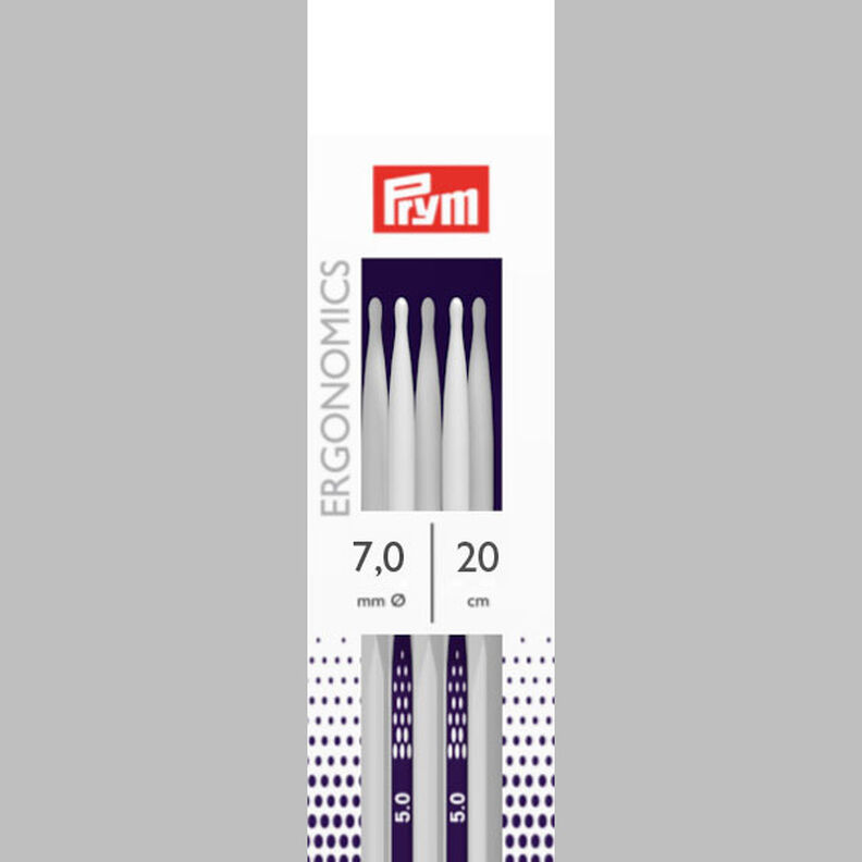 7.0 | 20 cm Sock Knitting Needle Ergonomics | Prym,  image number 2