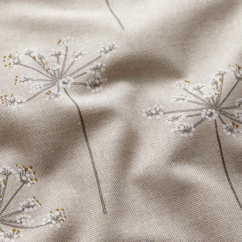 Decor Fabric Half Panama bear claw – natural/white,  image number 2