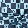Fir Trees Soft Sweatshirt Fabric – navy blue/light blue,  thumbnail number 3