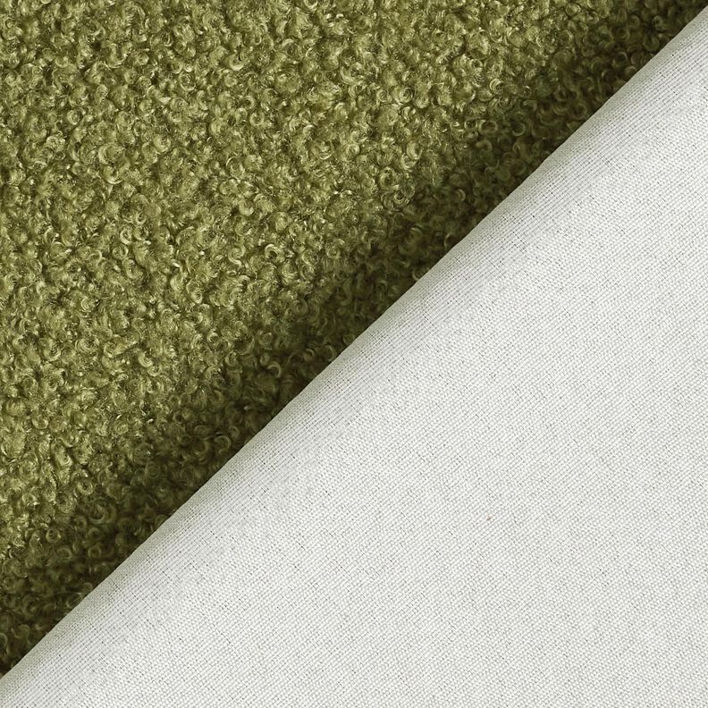 Upholstery Fabric Teddy soft – olive,  image number 3