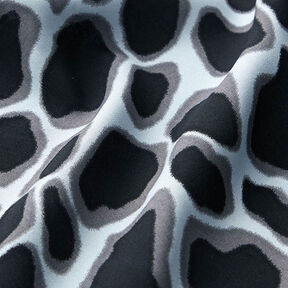 Leopard Print Viscose – light blue/black, 
