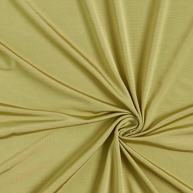 Super stretchy plain tricot fabric – yellow olive,  image number 1