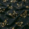 Cotton Jersey golden butterflies | Glitzerpüppi – black,  thumbnail number 2