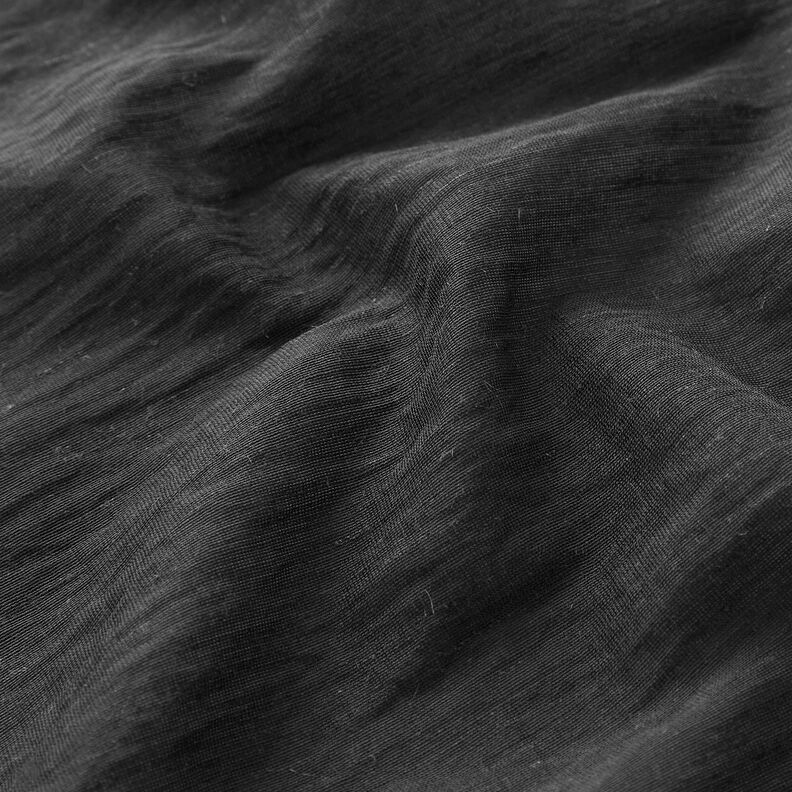 Voile viscose blend – black,  image number 2