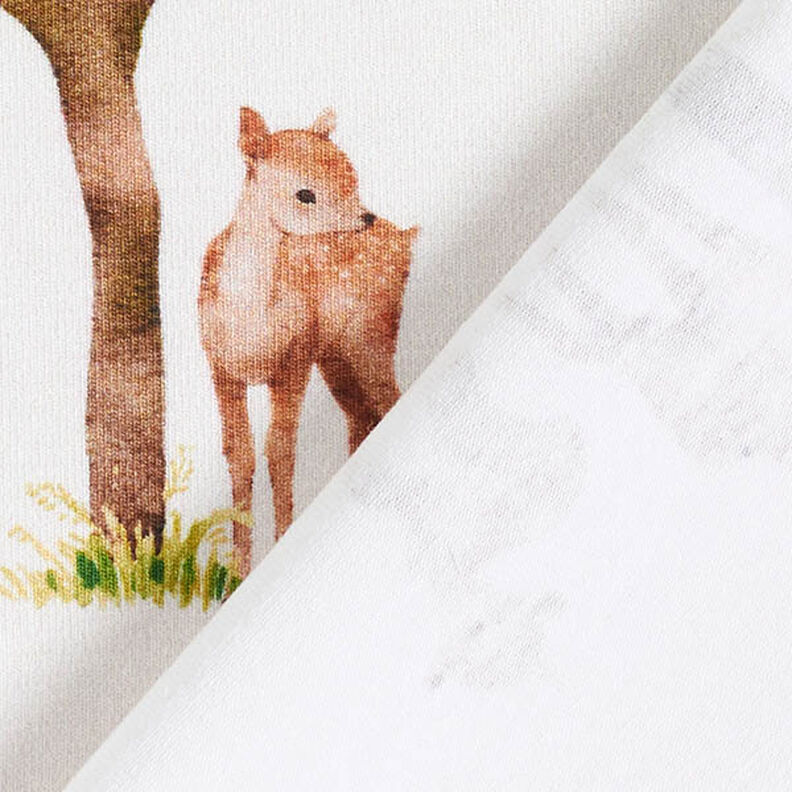 Cotton Jersey Woodland Animals Digital Print – offwhite,  image number 4
