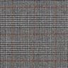 Glen Plaid Wool Fabric – dark grey/orange,  thumbnail number 1