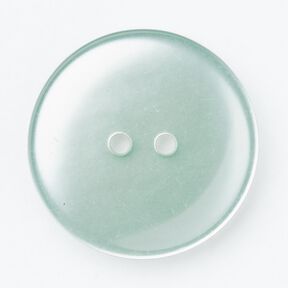 2-hole button shiny [Ø 25 mm] – pale mint, 