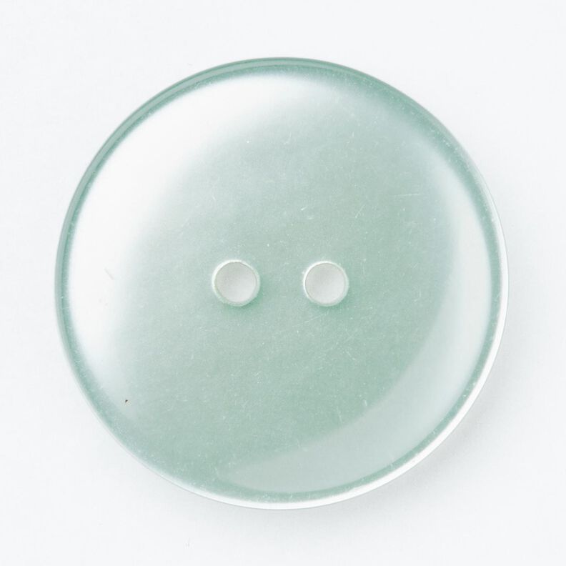 2-hole button shiny [Ø 25 mm] – pale mint,  image number 1