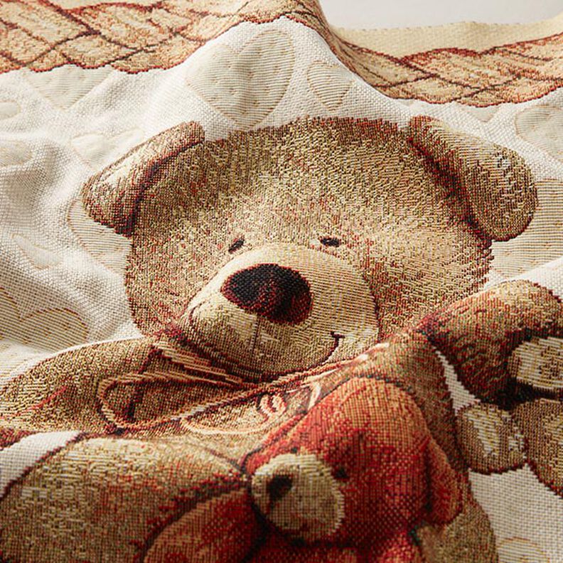 Tapestry Decor Fabric Panel Teddy Bears – beige,  image number 2