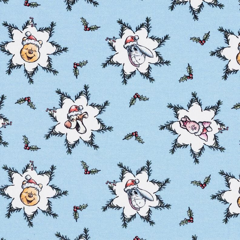 French Terry Winnie the Pooh Licensed Fabric | Disney – light blue, image number 1