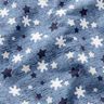 Brushed Sweatshirt Fabric Snowflakes and Stars Digital Print – blue grey,  thumbnail number 2