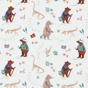 Cotton Jersey Dino researcher  – offwhite, 