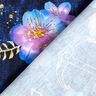 Cotton Jersey Maritime Blossoms | Glitzerpüppi  – midnight blue/royal blue,  thumbnail number 4