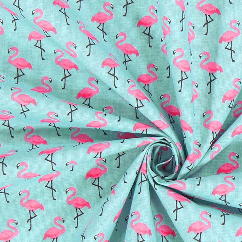 Flamingo Coated Cotton – light blue,  image number 2