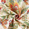 Decorative fabric Canvas Oriental ornamental flowers 280 cm – natural/green,  thumbnail number 3