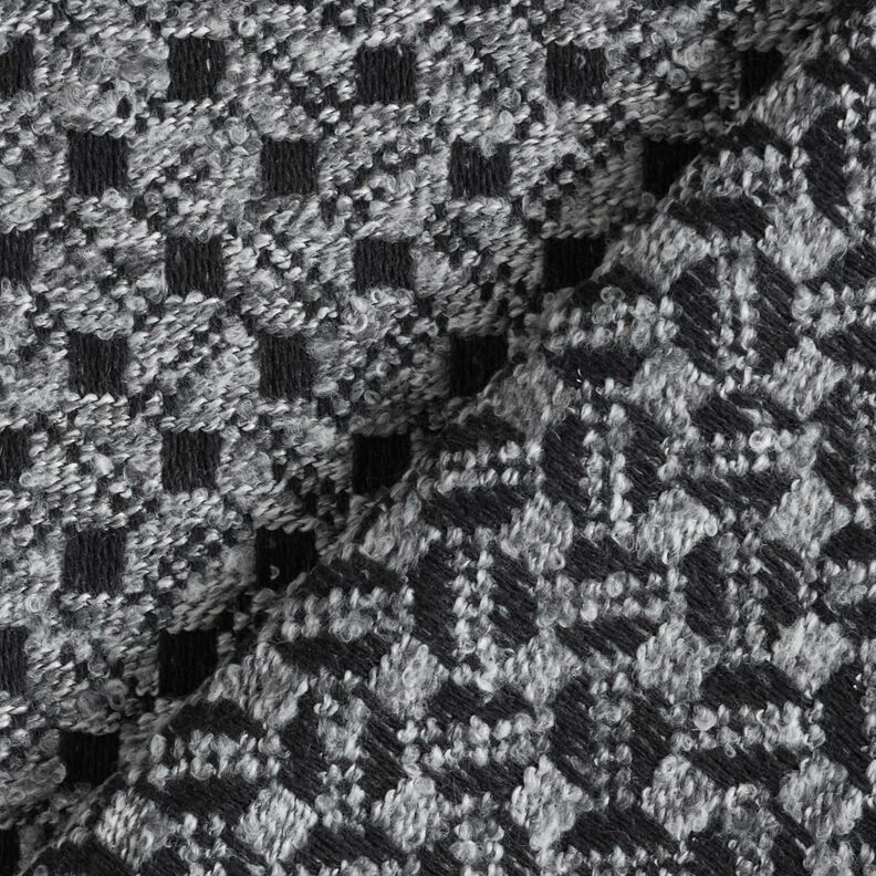 Boxes Coating Fabric – light grey/black,  image number 5